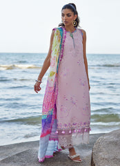 Farah Talib Aziz - Suay Luxury Lawn Embroidered'24 - Izumi Pink - 10