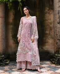 Lavie Haute by Esmel Unstitched Wedding Embroidered Net Suits 3 Piece EML25WU D-107 Aloura - Wedding Collection