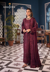 Fasana-E-Ishq By Asim Jofa Embroidered Lawn Suit Unstitched 3 Piece AJ24F AJFI-09 - Luxury Collection
