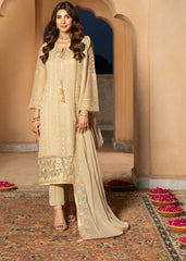 Shireen Lakdawala Embroidered Chiffon Suits Unstitched 3 Piece ST25SL SL-C-V10- Nur