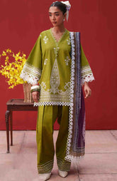 Laanem by Saira Rizwan Unstitched Lawn Embroidered 3 Piece Suit - SRLMPRT-7A- Neraya-A Summer Collection