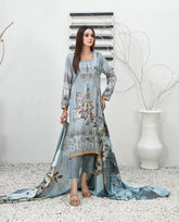 Tawakkal Fabrics Emboidered Linen Suits Unstitched 3 Piece TWF25ST D-1096 – Winter Collection