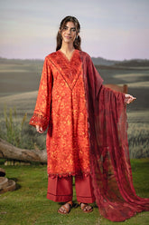 M Basic by Maria B Embroidered Arabic Lawn Suits Unstitched 3 Piece MB25PF MB-010 B – Summer Collection