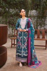 Serein By Ayzel Embroidered Lawn Suit Unstitched 3 Piece SAY26R ZENVIA – Summer Collection