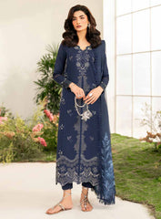 Iznik Embroidered Lawn Suits Unstitched 3 Piece IZ25FE IFE-04 – Summer Collection