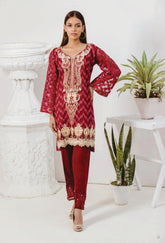 Al-Zohaib Elanoor Formal 2pc (Handwork Exclusive Collection) – 01-