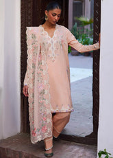 Zaha Embroidered Lawn Suit Unstitched 3 Piece ZL24F D-06 Shams – Festive Collection