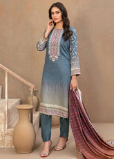 Tawakkal Fabrics Printed Satin Suits Unstitched 3 Piece TWF23ST D-9738 – Winter Collection