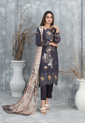 Tawakkal Fabrics Emboidered Viscose Suits Unstitched 3 Piece TWF25ST D-1298 – Winter Collection