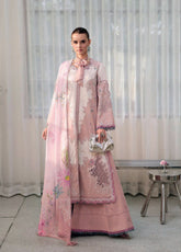 Qalamkar Chikankari Unstitched Embroidered Lawn 3 Piece Suit QLK26UCL CM-06 Noura – Summer Collection
