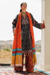 Sana Safinaz Embroidered Slub Suits Unstitched 3 Piece S231-004A-CP – Luxury Winter Collection