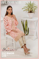 Al-Zohaib Elanoor Formal 2pc (Handwork Exclusive Collection) – 03 Peach