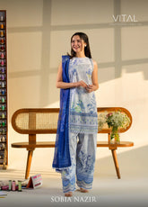 Sobia Nazir Vital Luxury Embroidered Lawn Suit Unstitched 3 Piece SN26LL D-3B – Summer Collection