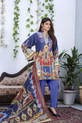 PIERCE – SALWA DIGITAL PRINTED & EMBROIDERED KARANDI – 01