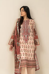 Beechtree Unstitched Embroidered Lawn 3 Piece Suit – ORCHARD ARCH – Summer Collection
