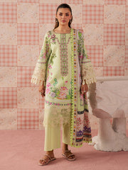 Afsana by Mahnur Embroidered Lawn Suit Unstitched 3 Piece AFS26IB AL-01 – Summer Collection
