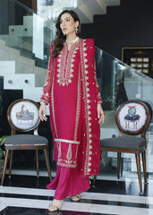 Merakish By Shahzeb Textiles Embroidered Khaddi Suits Unstitched 3 Piece ST22MK MR-C-V1-D9 – Magenta