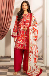 Mausummery Luxury Printed Lawn Unstitched 3 Piece Suit – MUSV2L3 – Amber – Summer Collection