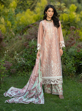 Zainab Chottani Unstitched Embroidered Lawn 3 Piece Suit ZC26ULE Esme 02 – Eid Collection