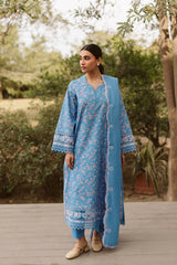 Ayzel by Afrozeh Embroidered Lawn Suits Unstitched 3 Piece D-10 Brielle – Core Collection