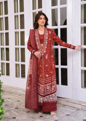 Florette by Afrozeh Unstitched Embroidered Lawn 3 Piece Suit AF26UFL D-06 ELYNDRA – Festive Collection