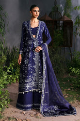 La Fuchsia By Afrozeh Embroidered Raw Silk Suits Unstitched 3 Piece AF25LF D-04 Maison – Formals Collection