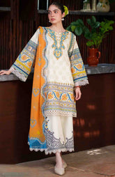 Laanem by Saira Rizwan Unstitched Lawn Embroidered 3 Piece Suit - SRLMPRT-5A- Azura-A Summer Collection