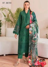 Baroque – Xenia Embroidered Lawn Suits Unstitched 3 Piece XE25PL D-07 Beth – Summer Collection