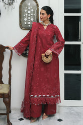 Qalamkar Unstitched Embroidered Luxury Lawn 3 Pcs Suit QLK26US RP-16 Qistah – Summer