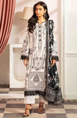 Mausummery Luxury Printed Lawn Unstitched 3 Piece Suit – MUSV2L8 – Pearl – Summer Collection