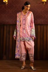Sana Safinaz Embroidered Linen Suits Unstitched 3 Piece M243-021A-3DB – Luxury Winter Collection