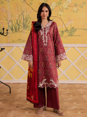 Afsana by Mahnur Embroidered Lawn Suit Unstitched 3 Piece AFS26IB AL-09 – Summer Collection