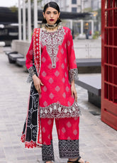 Broadway by Mahnur Embroidered Lawn Suits Unstitched 3 Piece MN25B D-11 Azalea – Summer Collection