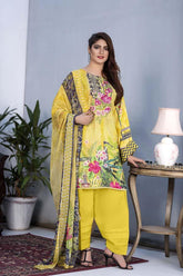 DAPHNE – SALWA DIGITAL PRINTED & EMBROIDERED KARANDI – 006