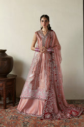 Shehnai By Afrozeh Embroidered Tissue Zari Suits Unstitched 3 Piece AF25SA D-09 Roshaan – Wedding Collection