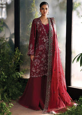 La Fuchsia By Afrozeh Embroidered Raw Silk Suits Unstitched 3 Piece AF25LF D-09 Yalira – Formals Collection