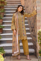 Afrozeh Embroidered Lawn Suit Unstitched 3 Piece AF25DH D-07 Lorien B – Summer Collection