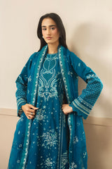 Whisper by Ayzel Unstitched Embroidered Lawn 3 Piece Suit AAF26ULW Olive ZWU-0140-3PO – Eid Collection