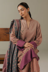 Coco by Zara Shahjahan Prints Unstitched Linen Suits 3 Piece CZS25PW Sienna Field D-4B – Winter Collection