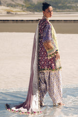 Sana Safinaz Embroidered Slub Suits Unstitched 3 Piece S241-006B-3CP – Luxury Winter Collection