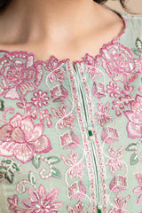 Beechtree Unstitched Embroidered Lawn 3 Piece Suit – GARNET GLINT – Summer Collection