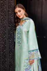 Baroque – Farasha Seraya Embroidered Lawn Unstitched 3Pc Suit BFL26- Mistell