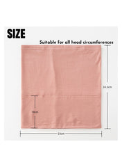 Hijab Caps 5 Pack Modall Silky Cotton Underscarves, Stretchy Straight Cut Hats in 5 Colors, Moisture-Wicking & Breathable, for Sports, Work, & Daily Commuting 24.5x10cm, Versatile Headscarf