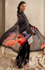 Meraki by Asifa Nabeel Unstitched Lawn Embroidered 3 Piece Suit - ASNMSL-06- Wildflower Whimsy - Summer Collection