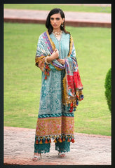 Sana Safinaz Embroidered Raw Silk Suits Unstitched 3 Piece S231-004B-CP – Luxury Winter Collection