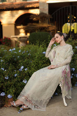 Noor by Saadia Asad Unstitched Embroidered Luxury Lawn 3 Piece Suit SA26UNL D2-B ALOURA – Summer Collection