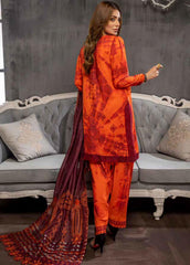 Charizma Embroidered Viscose Silk Suits Unstitched 3 Piece CRZ21VW CVS-08 Rich Rust