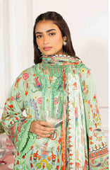 Mausummery Luxury Printed Lawn Unstitched 3 Piece Suit – MUSV2L1 – Jade – Summer Collection