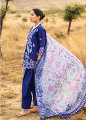 Zainab Chottani Unstitched Embroidered Luxury Lawn 3 Piece Suit ZC26ULZ D-13 VIOLA – Summer Collection