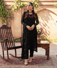 Merakish By Shahzeb Textiles Embroidered Chiffon Suits Unstitched 3 Piece ST25MK-V14- Eira
